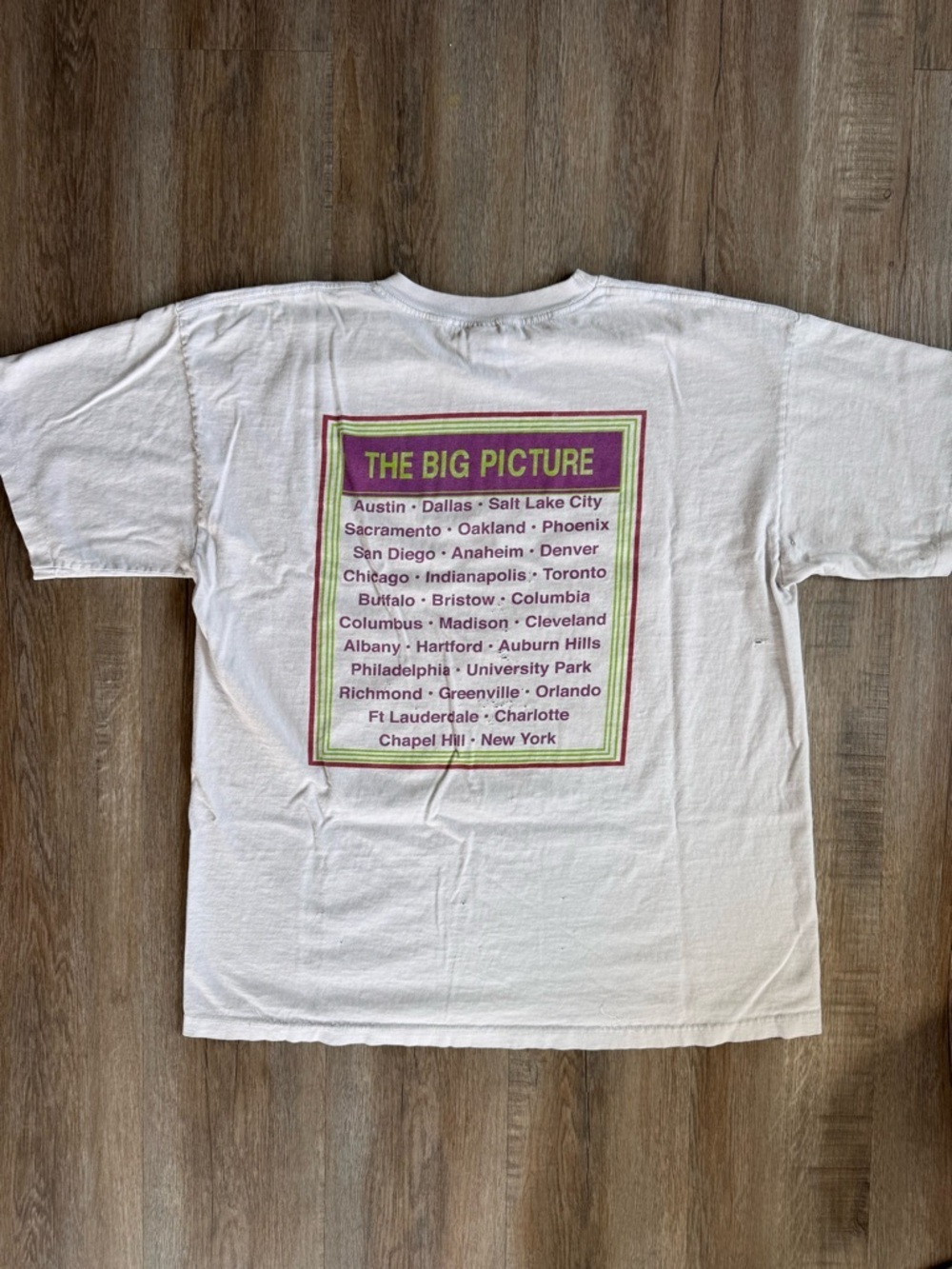 Vintage Elton John 'The Big Picture' 1997 Tour T-Shirt - size XLarge - Picture 6 of 8
